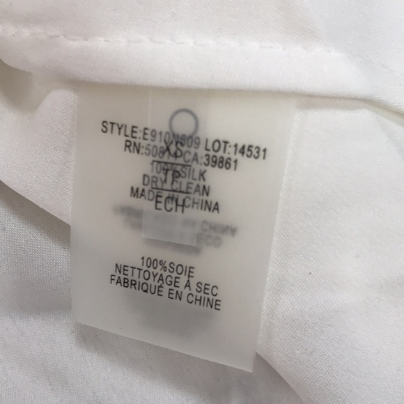 Elie Tahari Ciara Silk Blouse - Picture 8 of 9